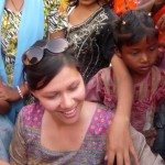 Sheryle at Queen Esther Orphanage in India