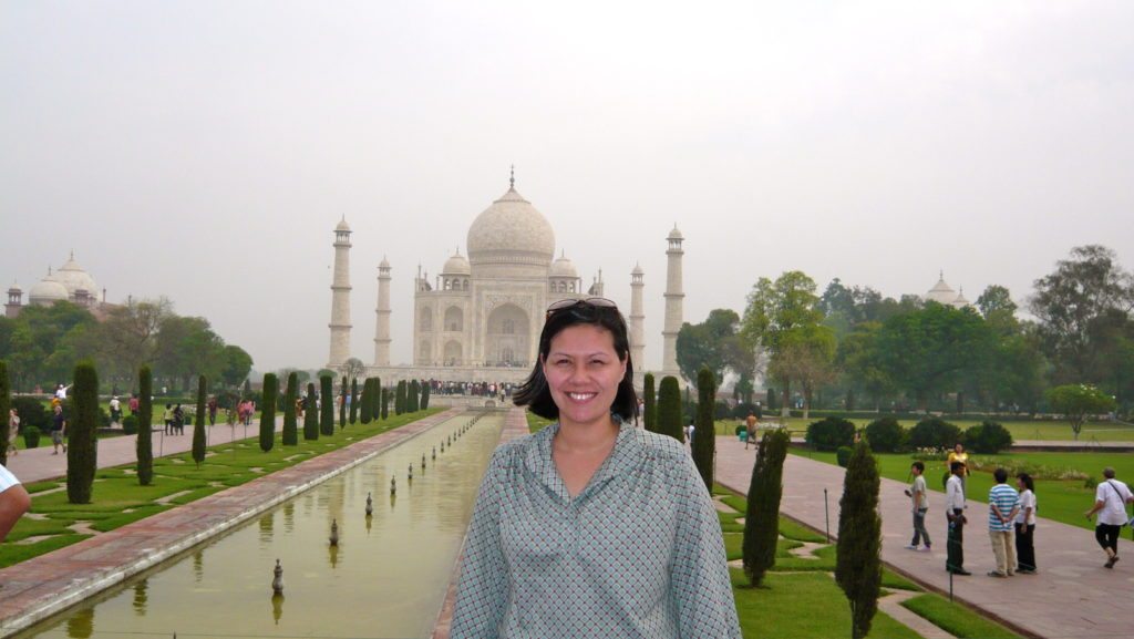 Sheryle Gillihan at the Taj Mahal