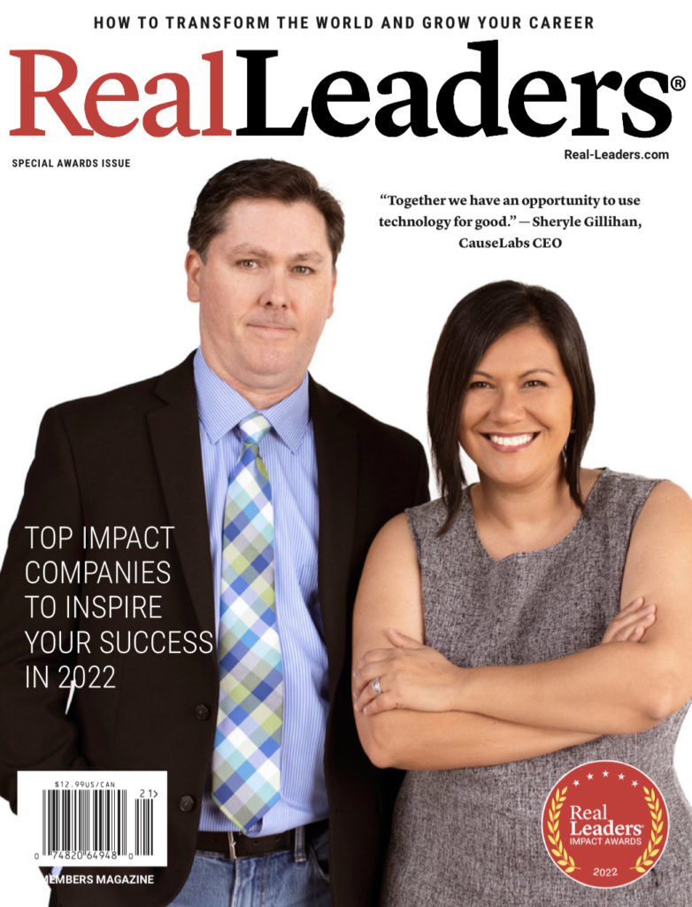 Michael and Sheryle Gillihan - CauseLabs on the Real Leaders Cover